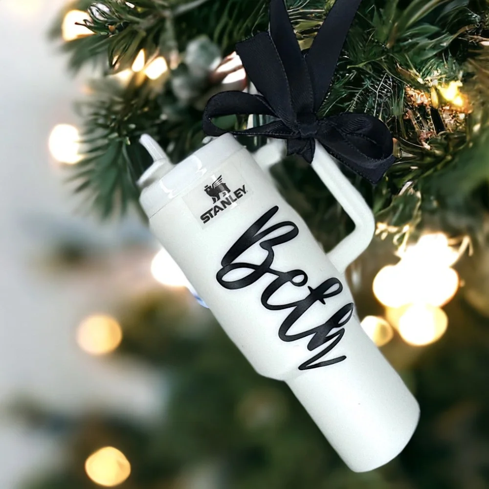 Cheers to the Season: Personalized Mini Tumbler Ornaments for the Perfect Gift